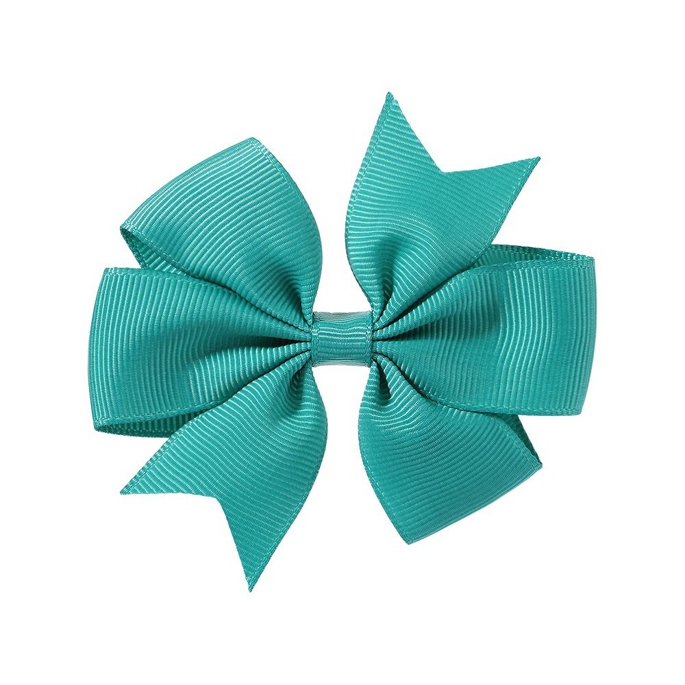 53 colors hair clips Swallowtail V-ribbed ribbon bow hair clip