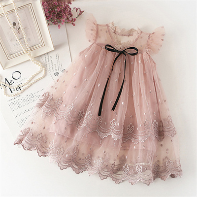 Girls Lace Dress New Floral Kids Dresses For Girls Princess Dress Children Clothes Casual Wear 3 8Y