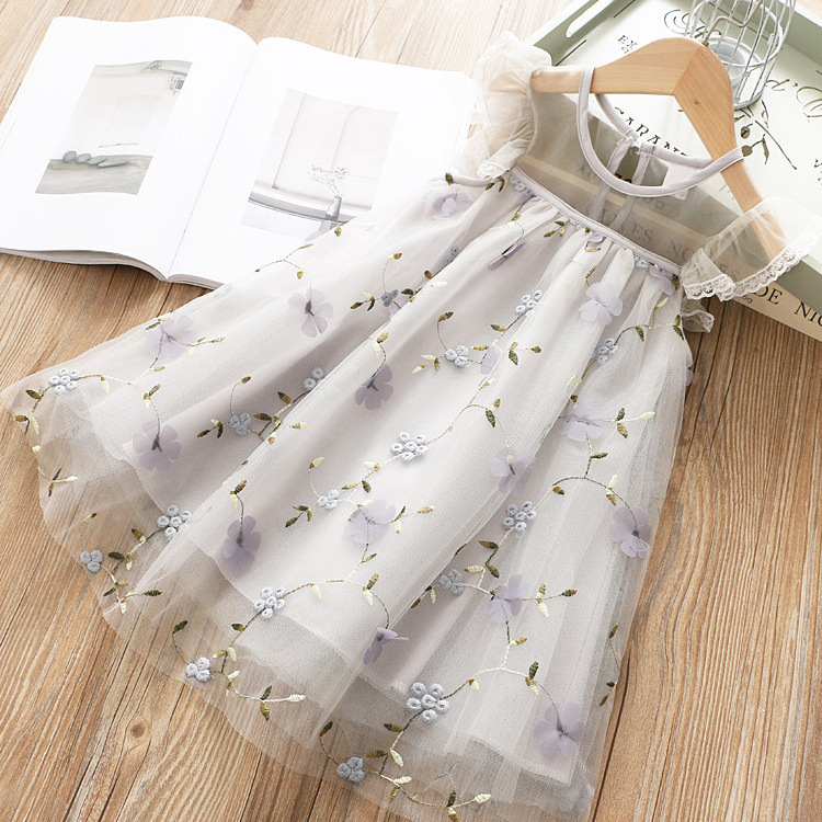 Baby Girl Tutu Dress with Flower Summer Princess Party Dress Infant Toddler Clothes Newborn Baby Dress Kids Clothing