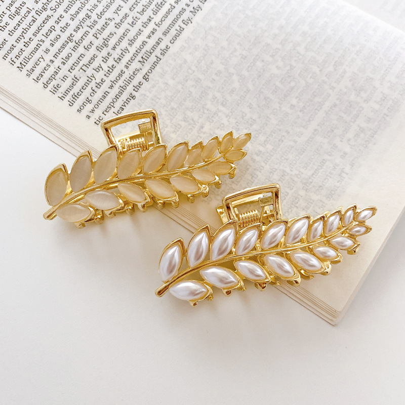 Claw Clip for Women Gold  Metal Leaves Hair Claw  Hair Clamps Claw Clip Crab Chic Hair Accessories Gift