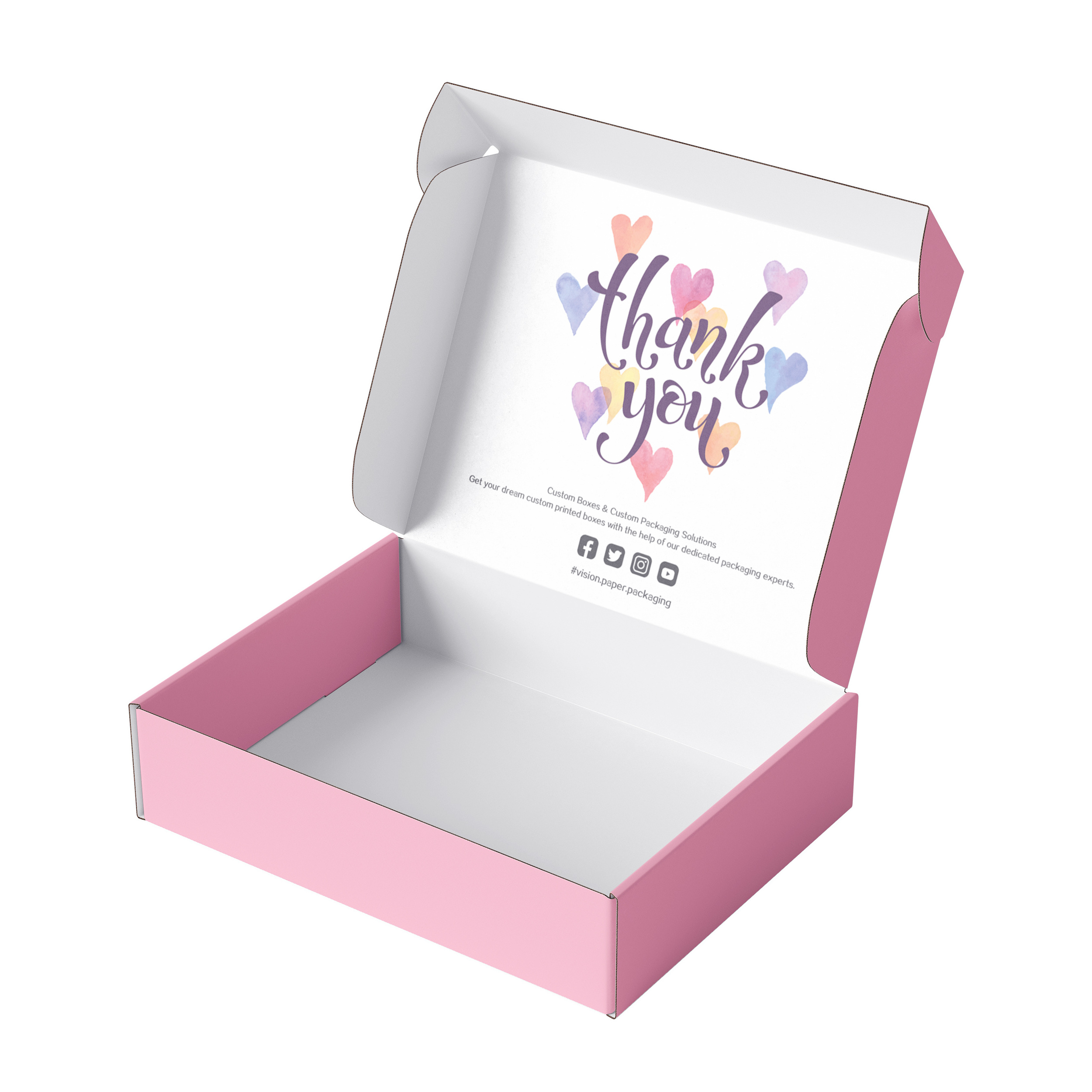 Factory Direct China Shipping Box Pink Boxes For Packing Supplier Custom Packaging