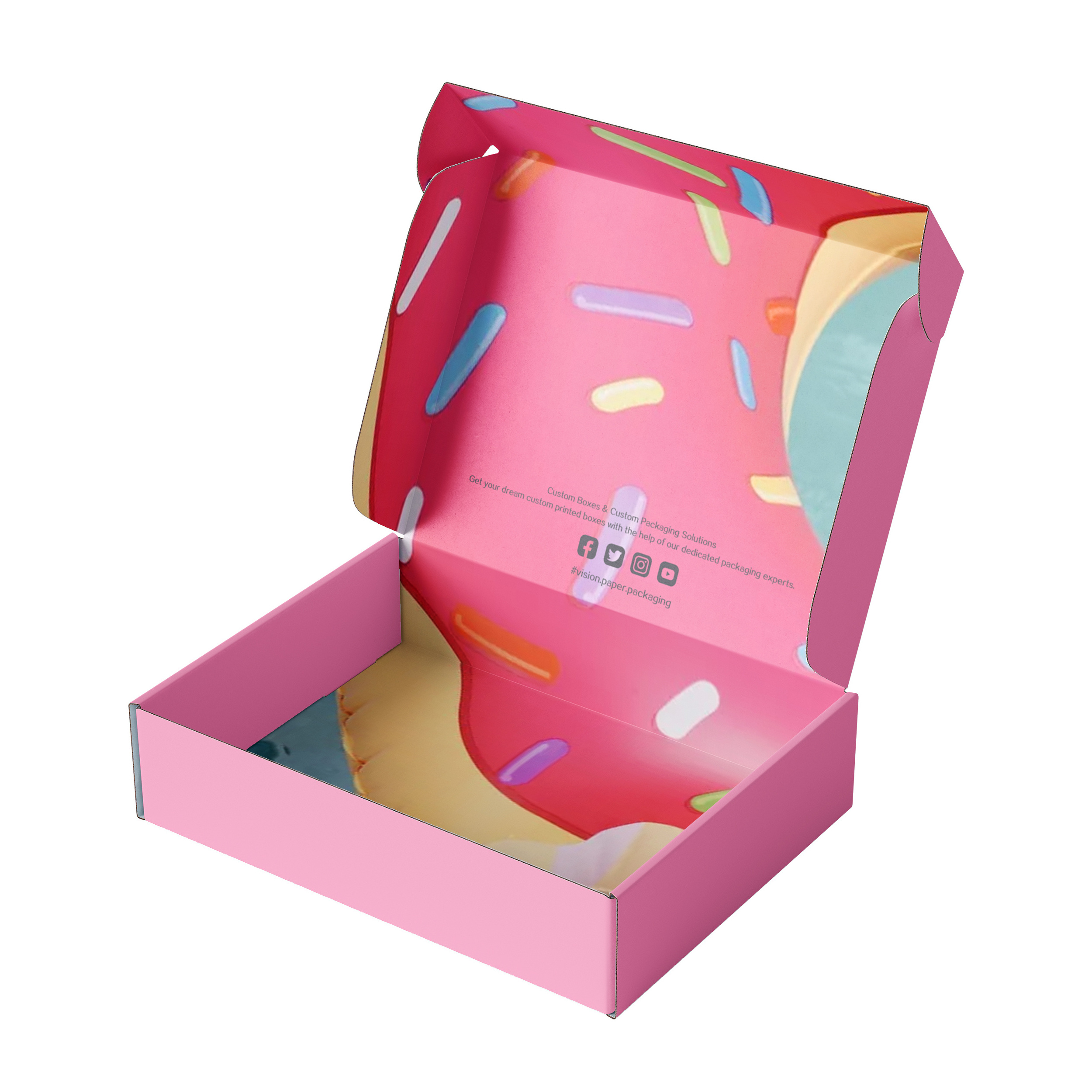 Factory Direct China Shipping Box Pink Boxes For Packing Supplier Custom Packaging