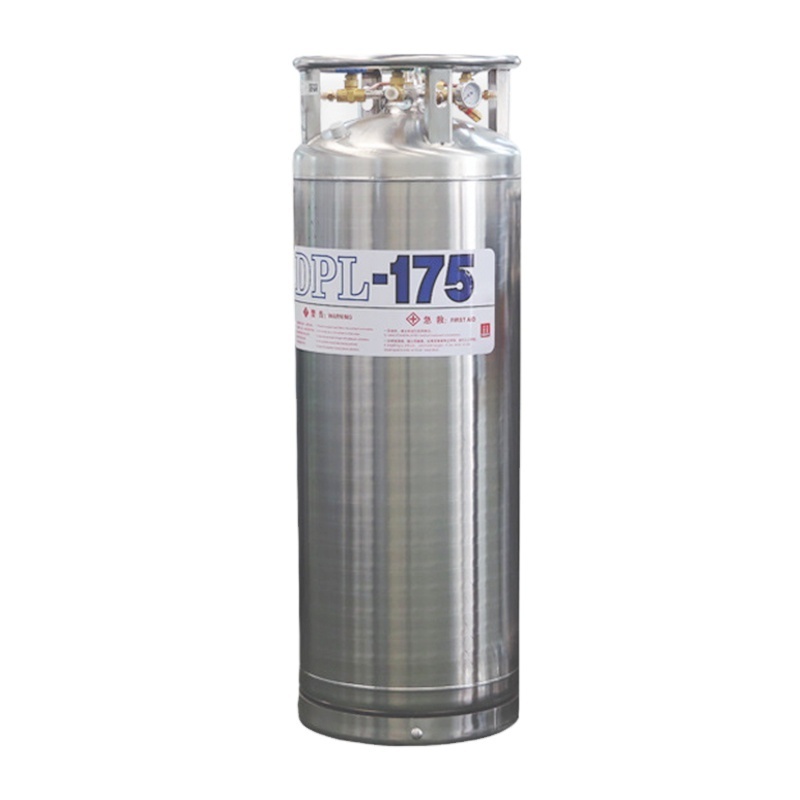 Insulated Dpl450 175 -1.4mpa Liquid Gas Cylinder Nitrogen Dewar For Liquid Oxygen Lo2 Ln2 Lar Lng Liqud Gas Storage