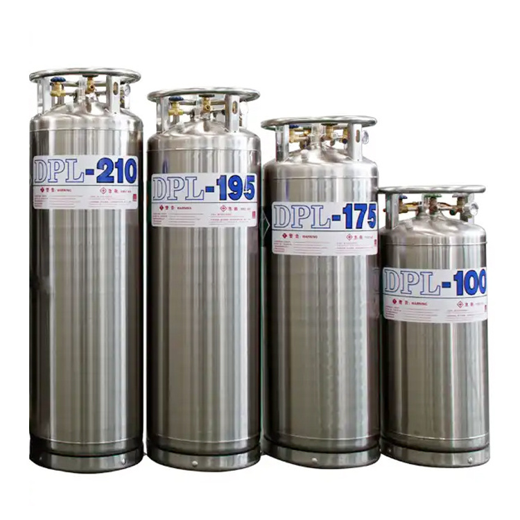 Insulated Dpl450 175 -1.4mpa Liquid Gas Cylinder Nitrogen Dewar For Liquid Oxygen Lo2 Ln2 Lar Lng Liqud Gas Storage