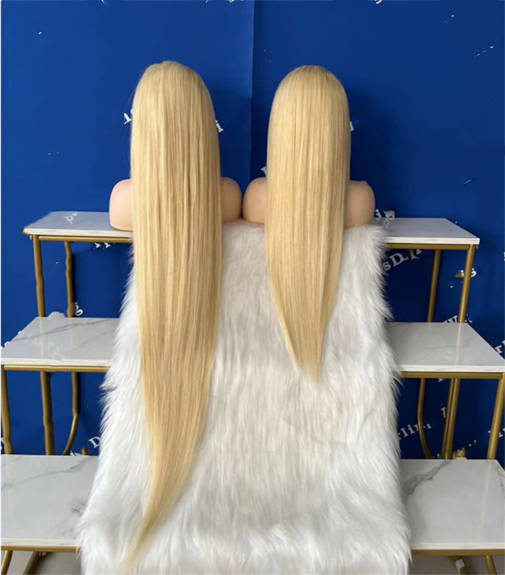 Cuticle Aligned Straight 613 Virgin Human Hair Blond 13x4 13x6 Hd Lace Front Wigs