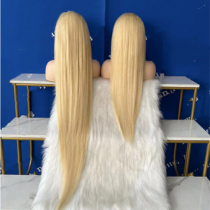 Cuticle Aligned Straight 613 Virgin Human Hair Blond 13x4 13x6 Hd Lace Front Wigs