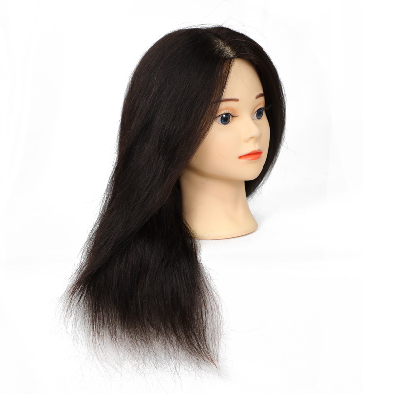 Joedir Cheap Real Human Hair Salon Practice Hairdresser Hair Cut Mannequin Dummy Doll Head With Hair Training Head