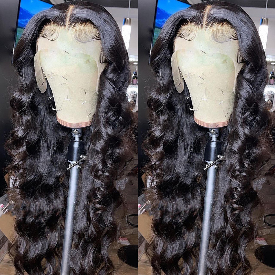 30 40 Inch Human Hair Lace Front Wig With Baby Hair Body Wave Raw Indian glueless HD Lace Virgin Human Hair Full Lace Front Wig