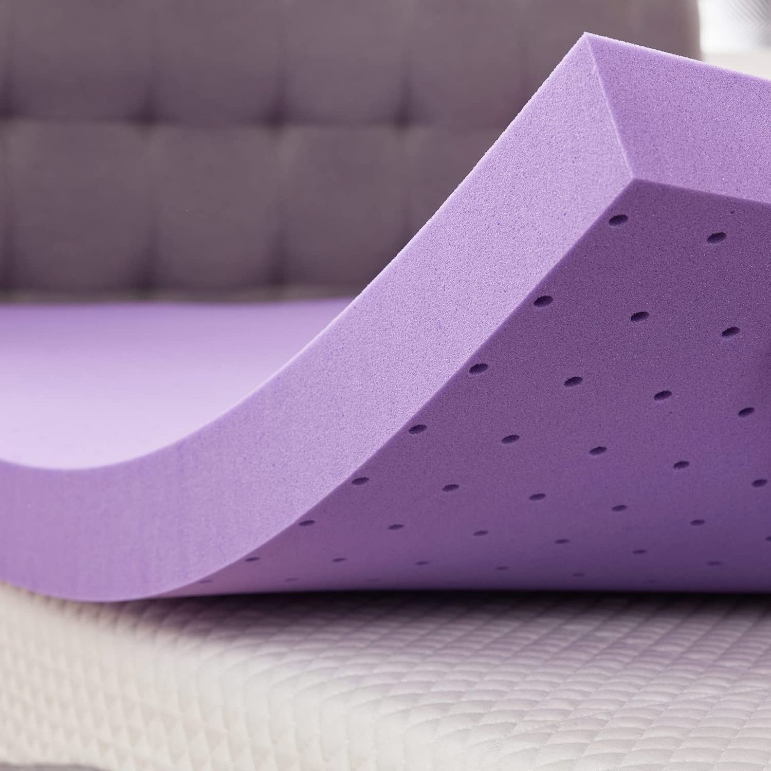 High Quality Pressure Relief 2 Inch bed mattress topper High Density memory foam mattress topper