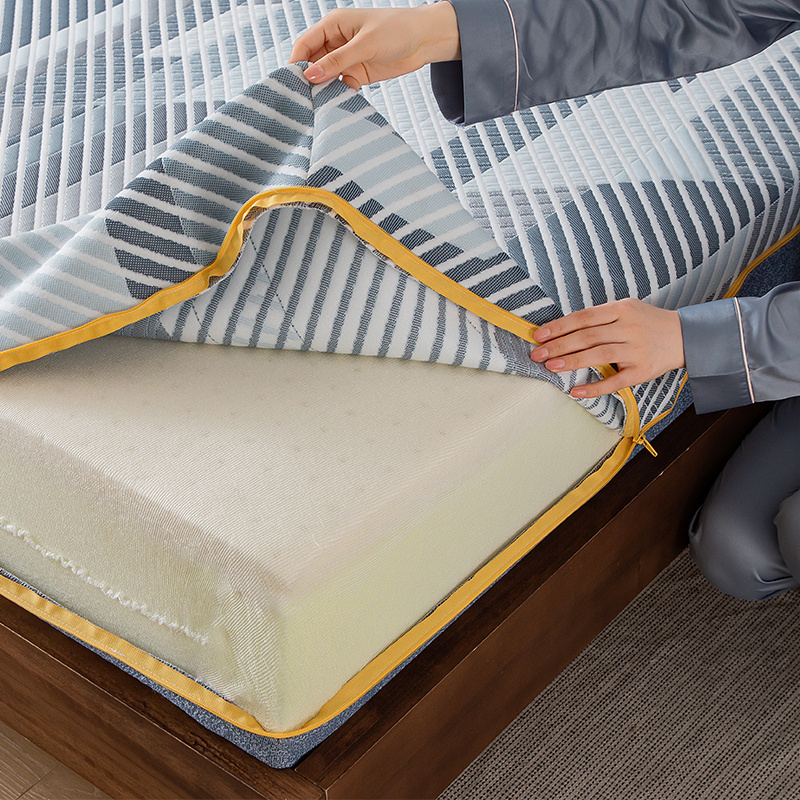 bedroom egg crate 3 layer sleeping infused cooling sleeptight 10inches single density pillow top 5*6 fabric zipper Mattress