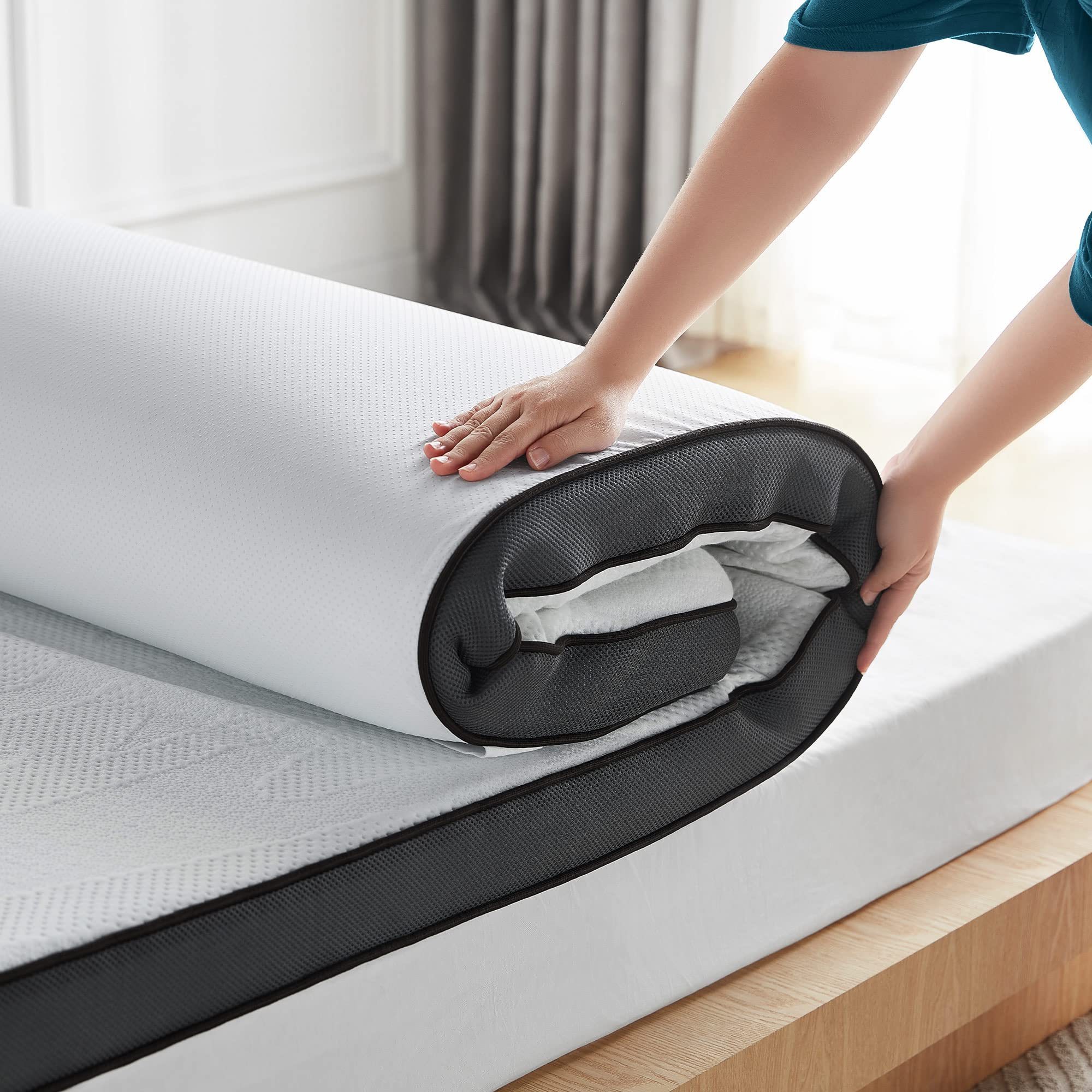 High Quality Pressure Relief 2 Inch bed mattress topper High Density memory foam mattress topper