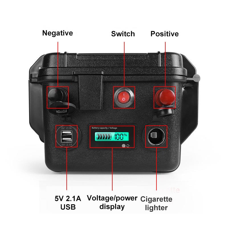 High Quality Green Power Rechargeable Battery 12.8V 100ah  Lifepo4 Battery Packs With Wireless