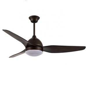 50 Inch 3 Blades Energy Saving Waterproof Outdoor Balcony Remote Control Led Ceiling Fan With Light