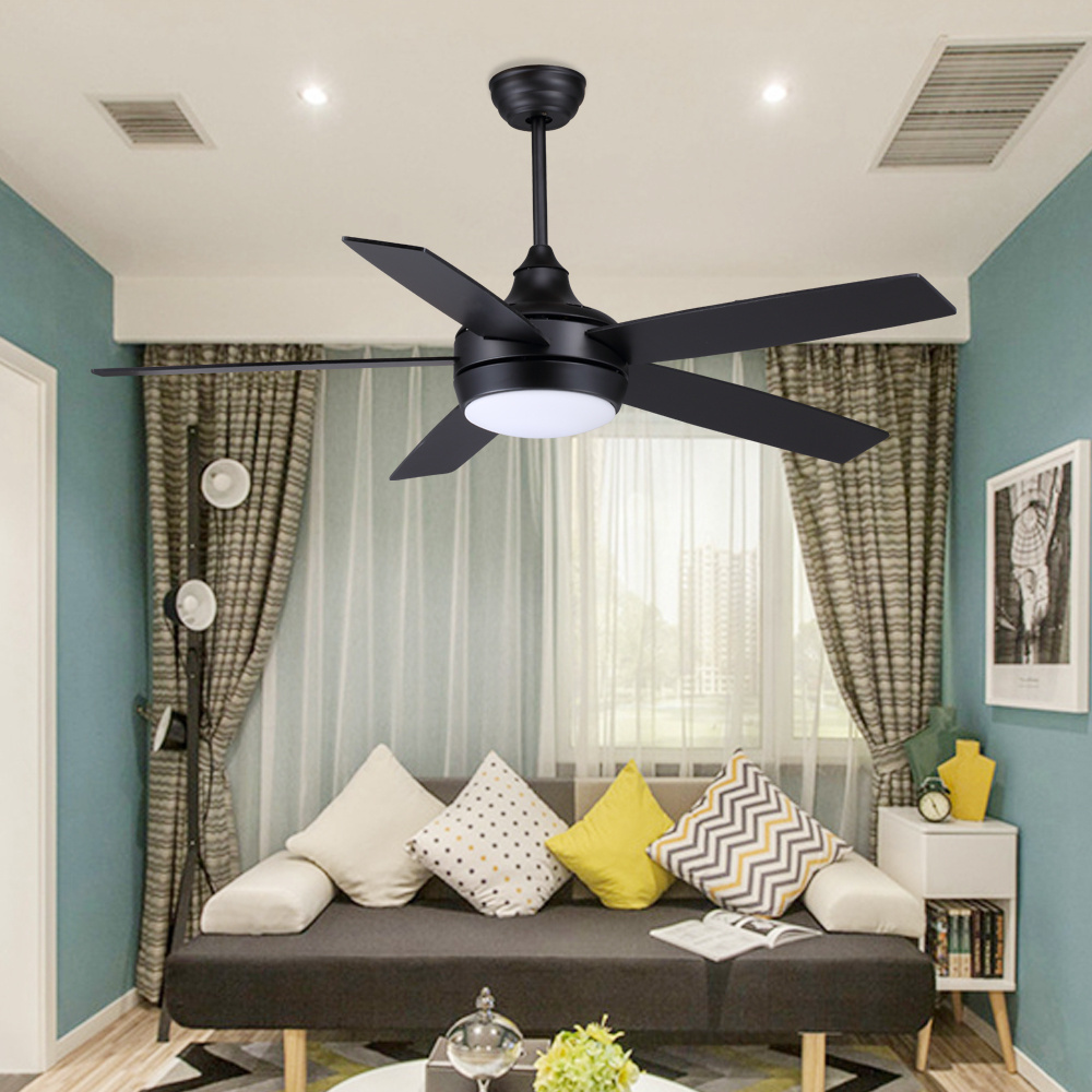 new design factory indoor use with LED light kit and remote control big size wood blades AC DC motor option ceiling fan