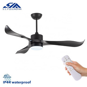 Best Price CB CE Certified Waterproof Rating 52 Inch Outdoor Balcony Ceiling Fan With Light Remote Control