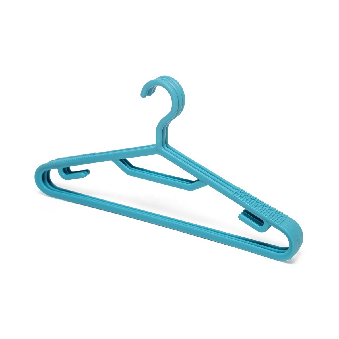 2021 Blue recyle slim PP /TPE plastic hangers non slip for clothes laundry