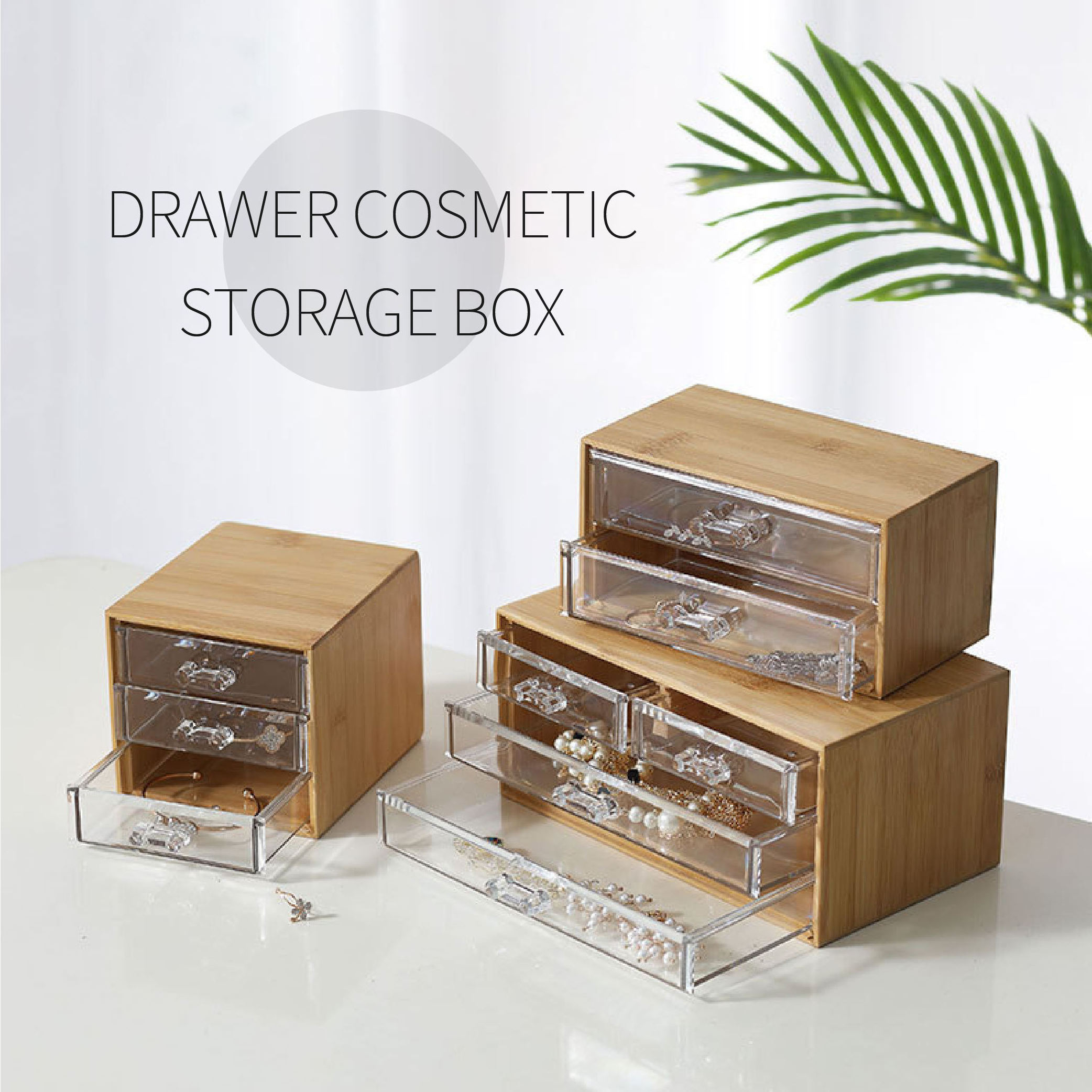 Desk Organizer Home Office Storage 3-tier Mini Desk Makeup Organizer With Drawers