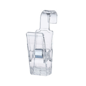 Multifunctional transparent plastic clothes clip pegs with hook,Suitable for the kitchen, bathroom, and balcony