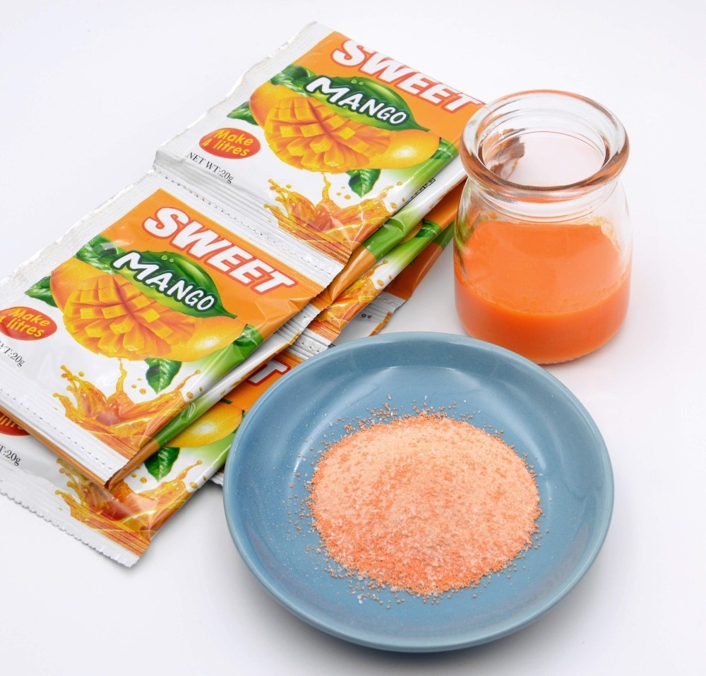 20g instant sweet pop drink Juice powder mango orange lemon fruity powder drink rich in vitamins