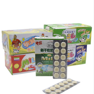 Wholesale Custom China Hard Dry Sweet Cow Milk Tablet Candy Tablet