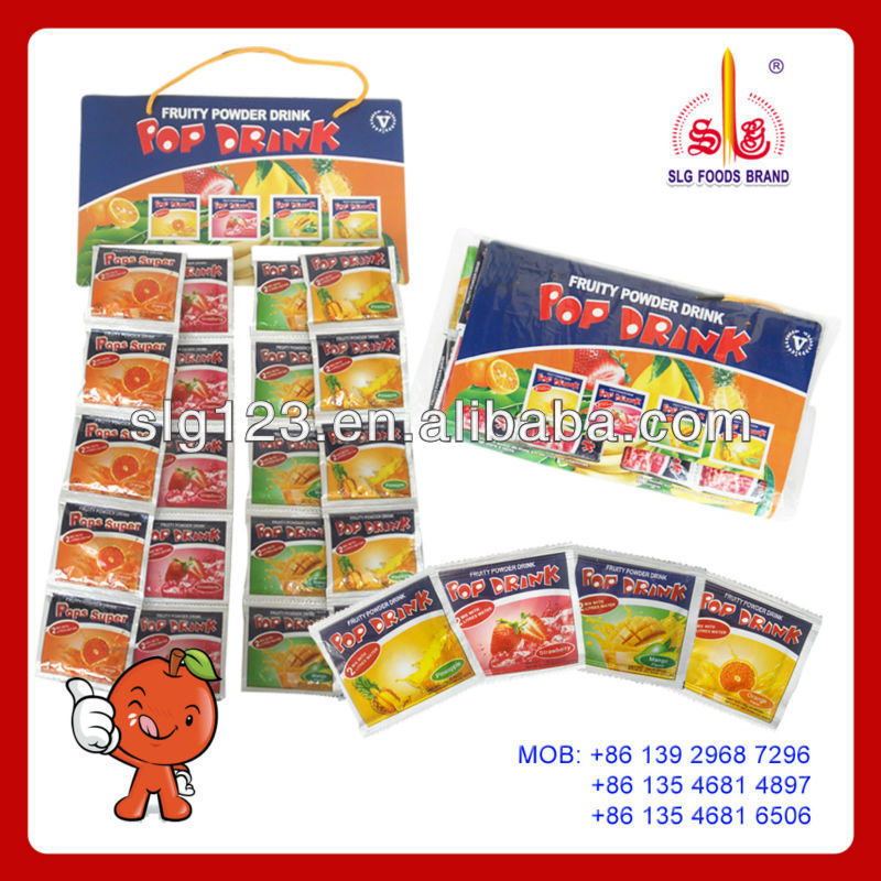 Fruit flavors sachet packing Instant jus juice powder drink