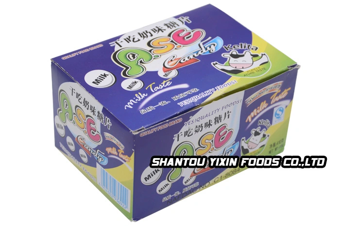 Wholesale Custom China Hard Dry Sweet Cow Milk Tablet Candy Tablet