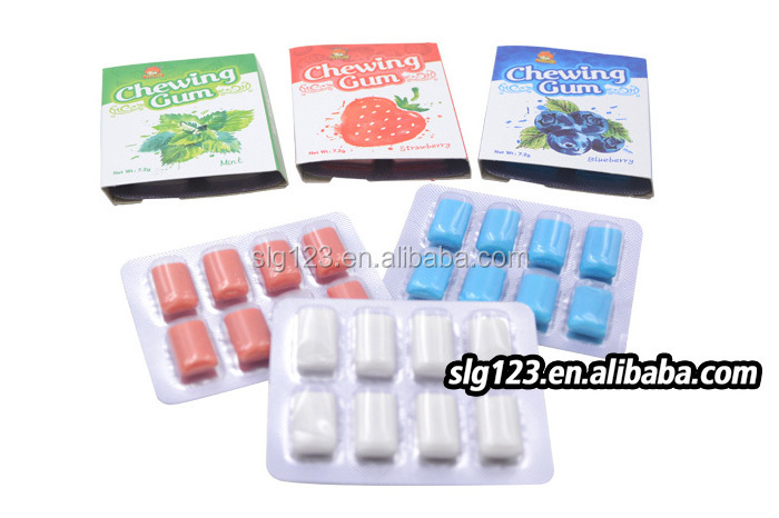 wholesale private label 7.2g  halal fruity chewing gum from china