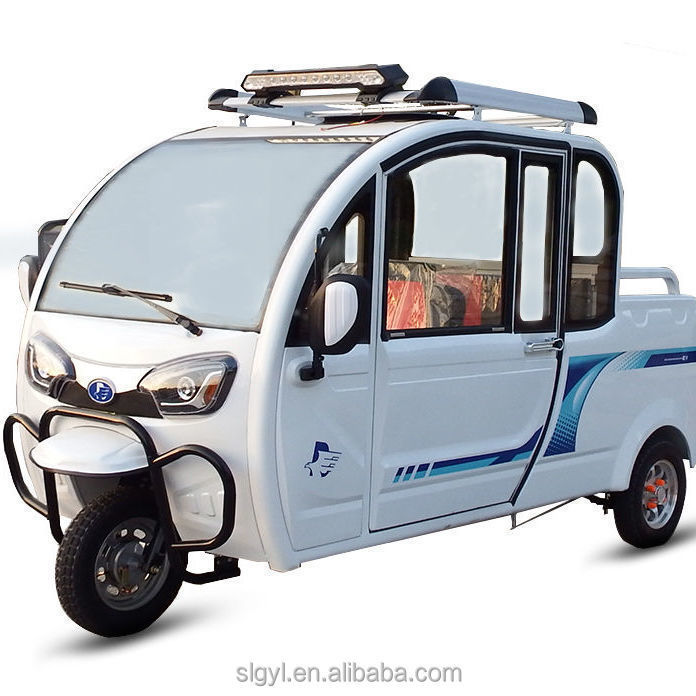 Vehicle And Traffic Fully Enclosed Small 800W Electric Three-wheel Pickup Truck Electric Tricycle