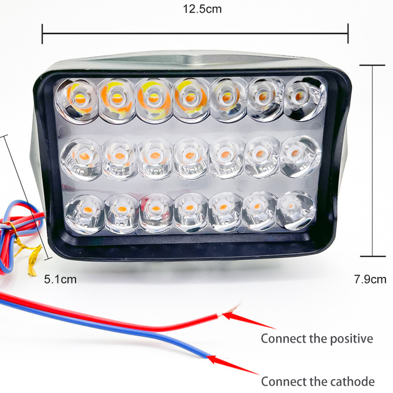 Plastic Multifunctional Motorcycle Lighting System Accessories Newly designed LED Paving headlights