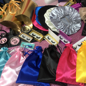 wholesale custom satin bags hair packaging packaging bundles wig bags