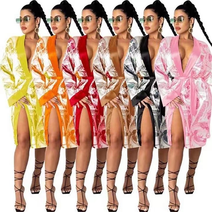 Best Price For Wholesale  Custom Logo Belted Spa Night Bathrobe Wedding Party Bridesmaid Peignoir Satin Silk Robes