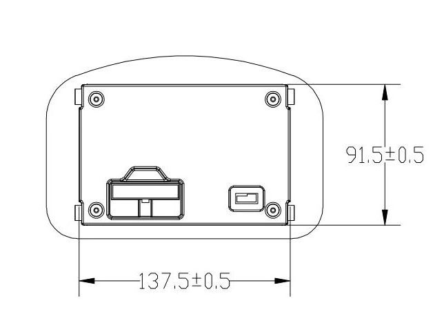 Electric Vehicle Golf Cart forklift Display Dashboard Screen speed Meter