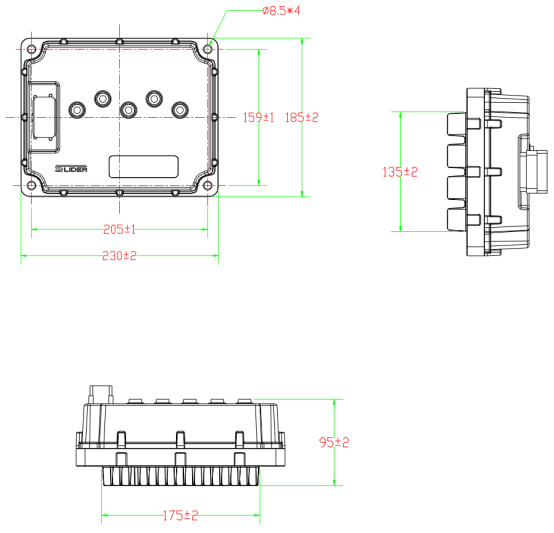 7.5KW 72V AC Induction Motor Controller for EV Conversion Kit