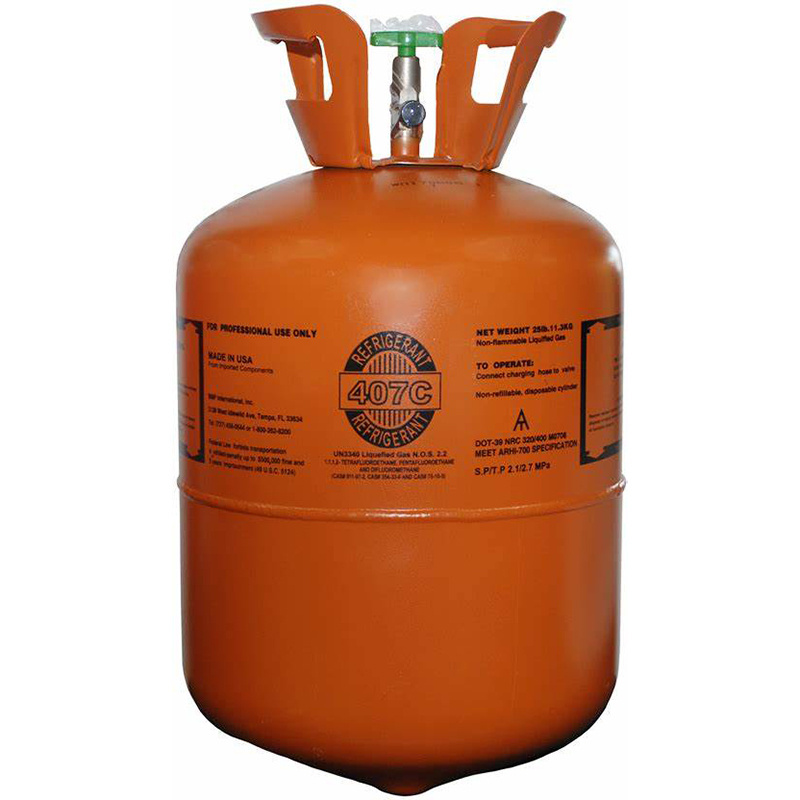 11.3kg HFC refrigerant gas R407C air conditioner gas  refrigerants