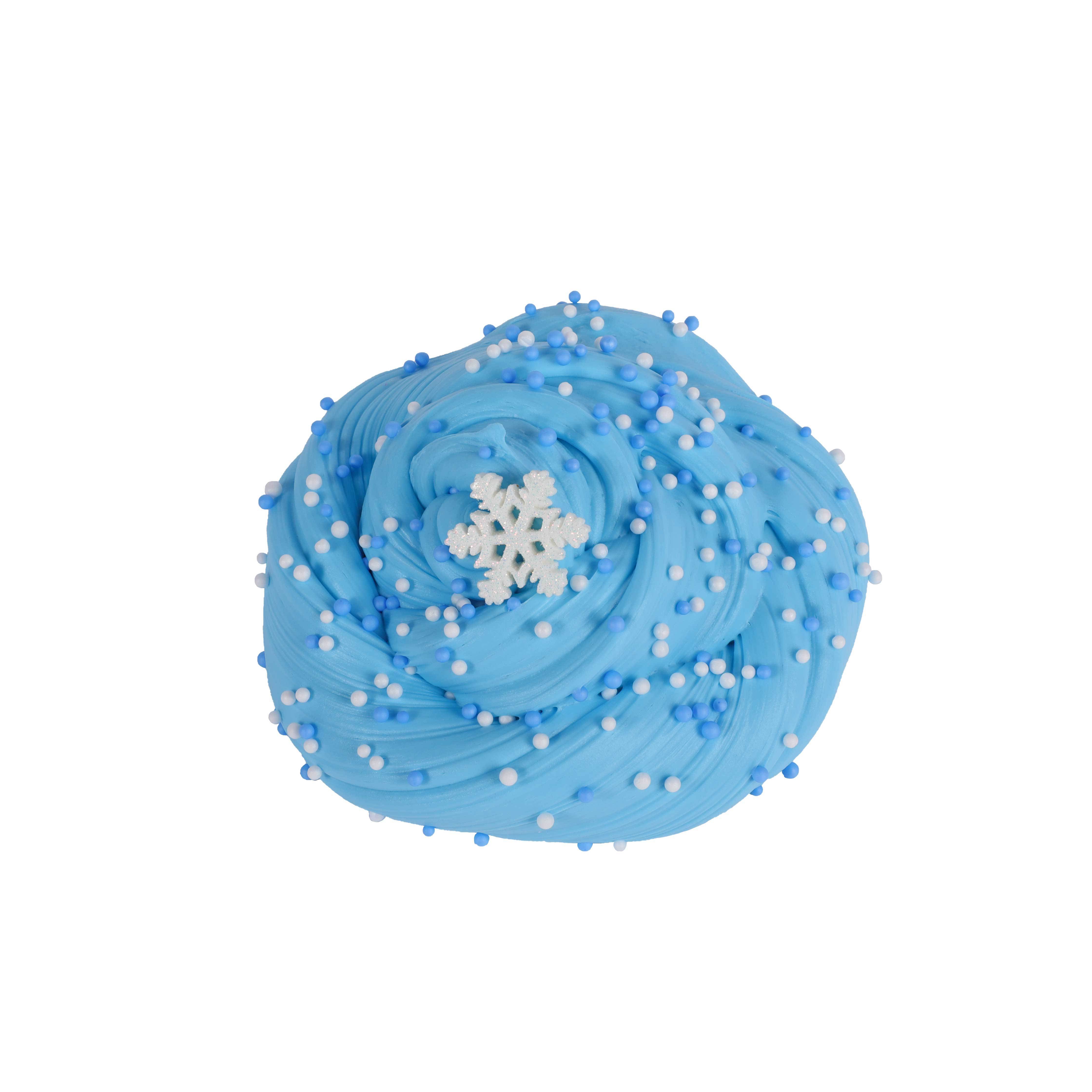 Flying Snowflakes puff slime Double mix foam resin fluffy slime for kids science educational slime toys