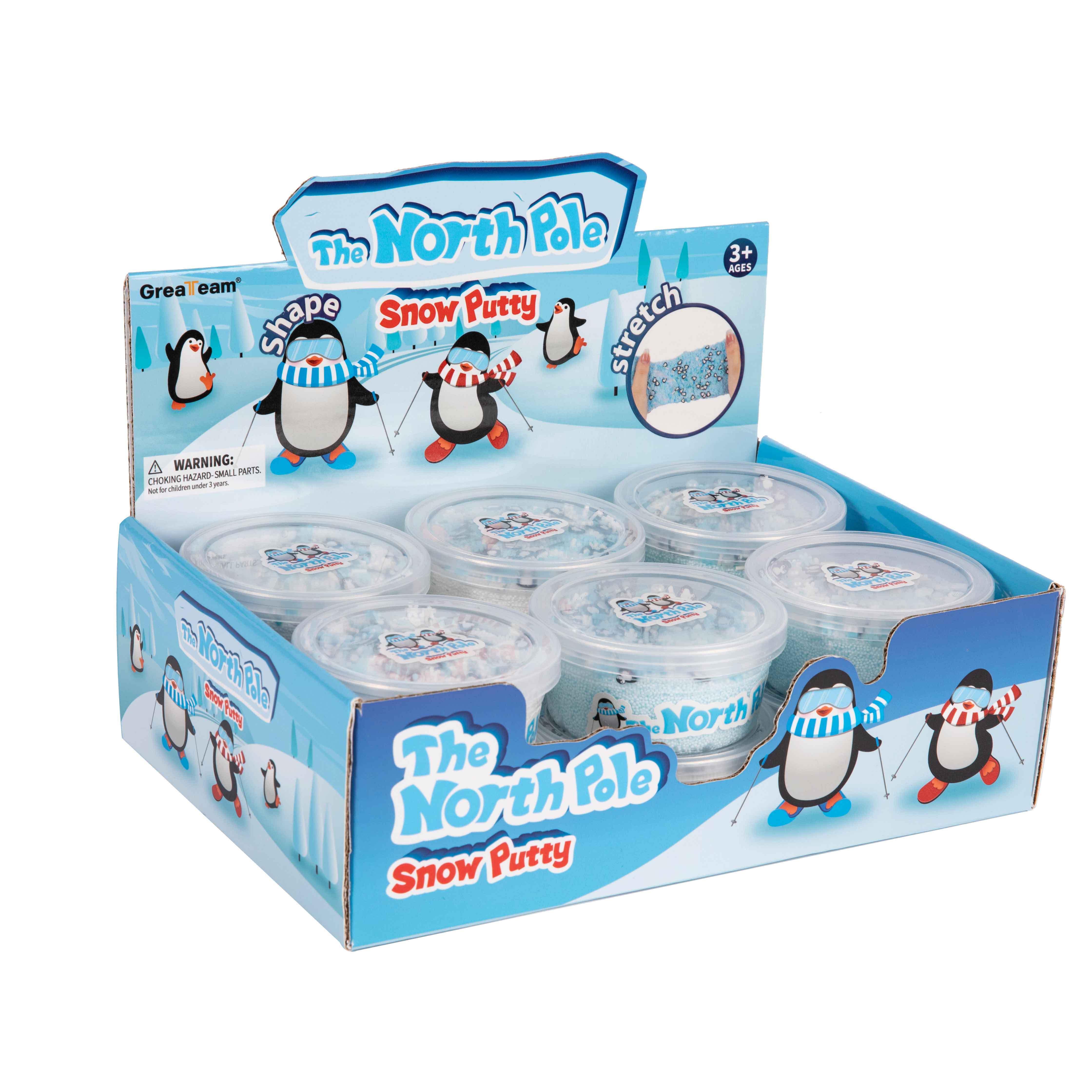 The north pole penguin polymer clay water-based snow clay  Non-toxic For Diy Slime Making Kit