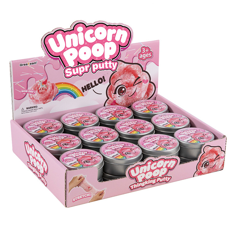 Unicorn powder poop unicorn slime kit supplies stuff for kids for children