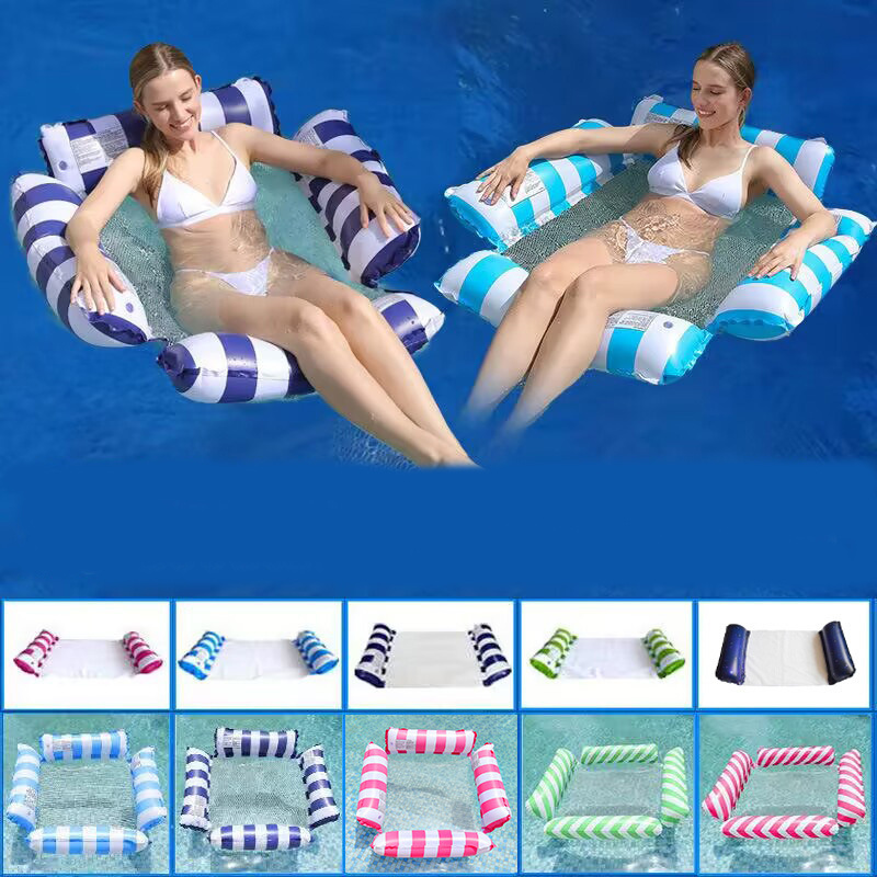 Water inflatable pool floating bed inflatable water park swimming float for adult Funny inflatable hammock in beach