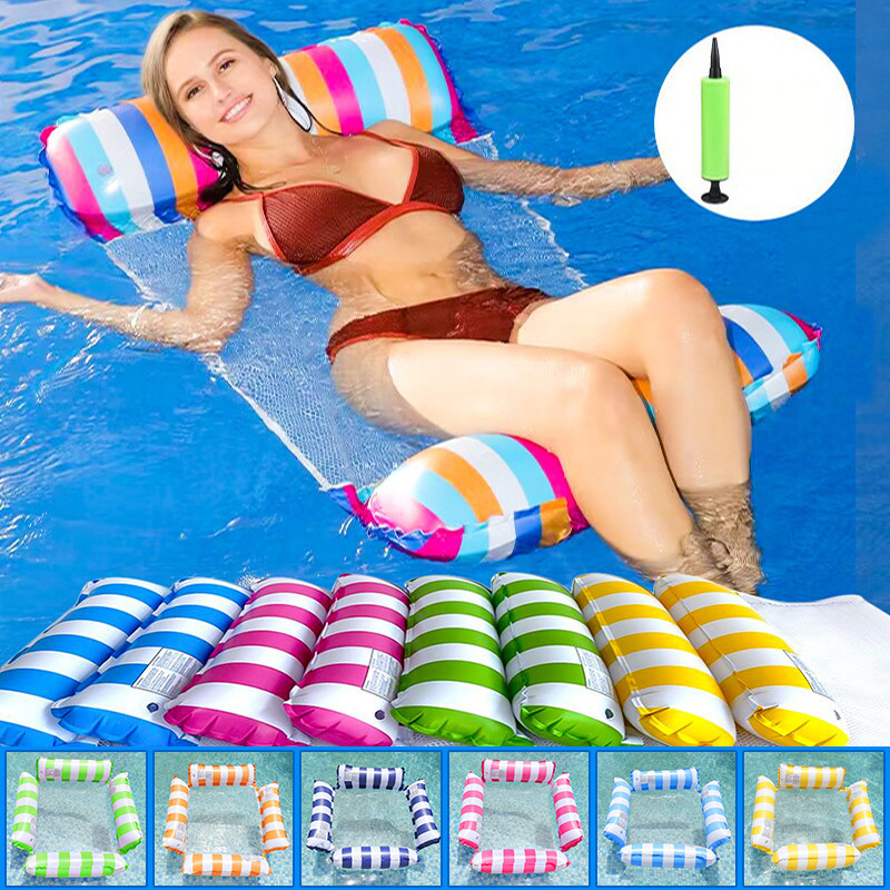 Water inflatable pool floating bed inflatable water park swimming float for adult Funny inflatable hammock in beach