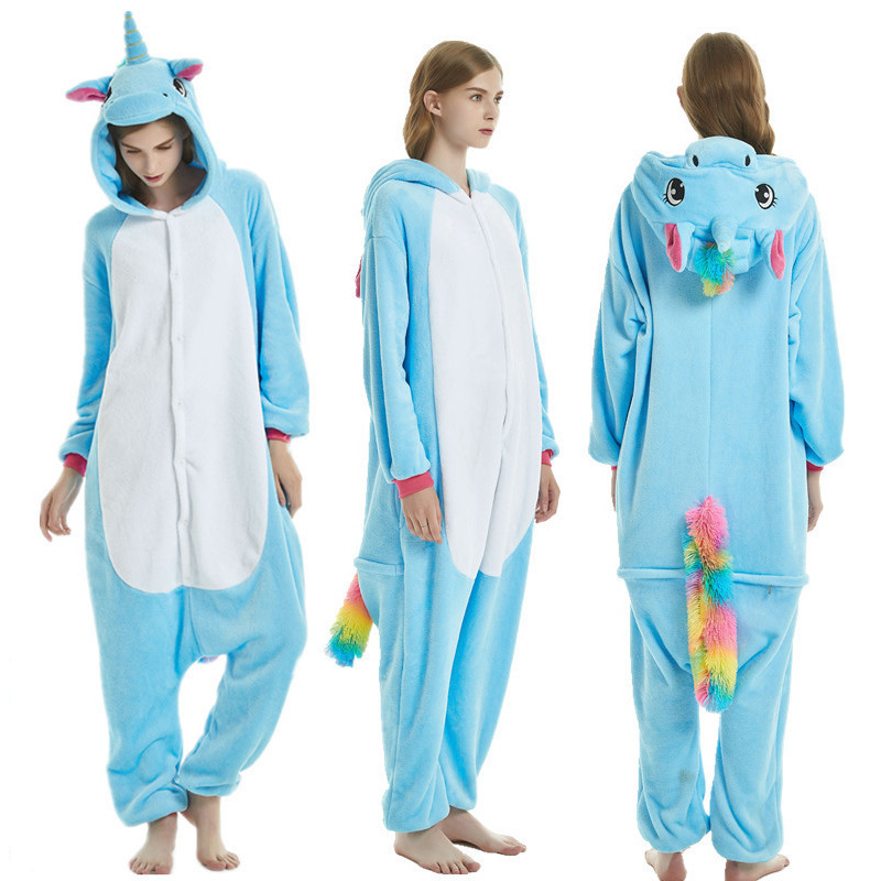 Hot selling Adult Onesie Pajamas Sleepwear Women and Men Cartoon Animal Soft and Cozy Jumpsuit