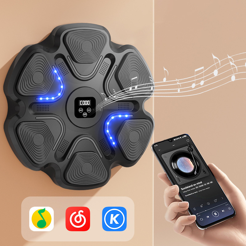 Child adult training LED Light Bluetooth Compatible Training Electronic Boxing Target Smart Music Boxing Training Machine