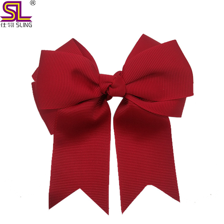 Wholesale Solid Satin Butterfly Bow Hair Bows, Girls Hair Clip