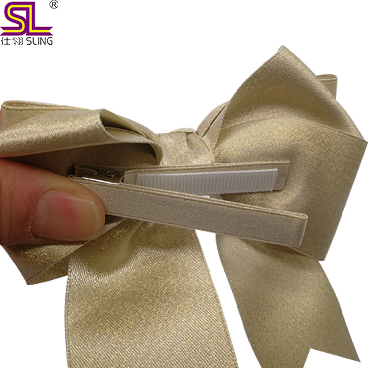 Wholesale Solid Satin Butterfly Bow Hair Bows, Girls Hair Clip