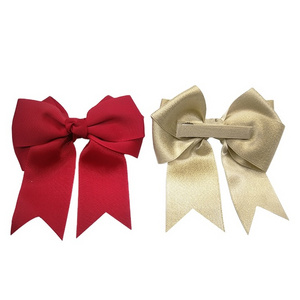 Wholesale Solid Satin Butterfly Bow Hair Bows, Girls Hair Clip