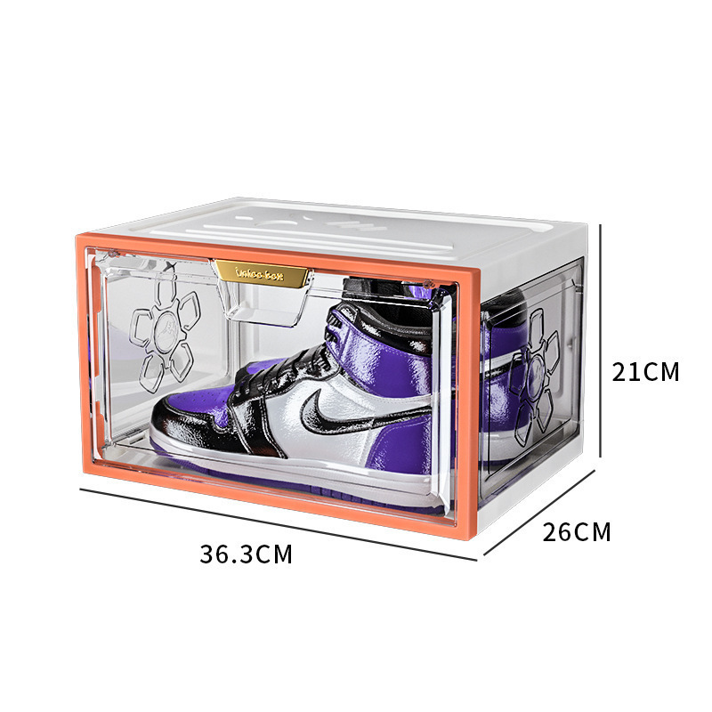 folding storage box shoes stackable magnetic shoe box storage stackable shoe box storage