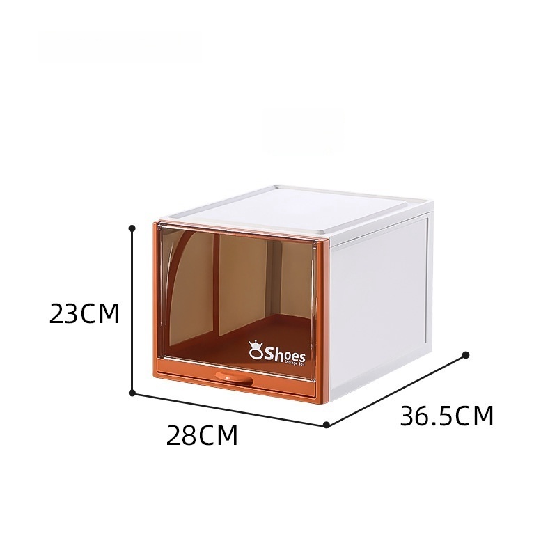 foldable shoe storage box plastic shoe box storage stackable shoe box storage