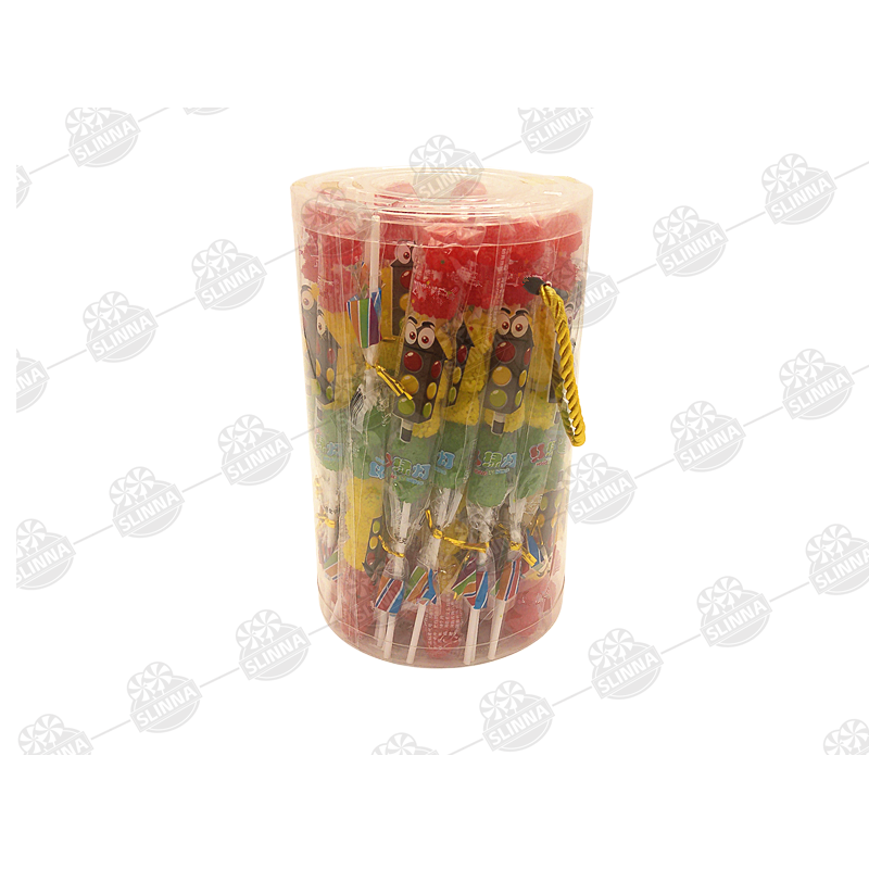 Hot Sell Traffic Light Fruity Jelly Ball Candy Traffic Light Lollipop Gummy Lollipop Soft Sweet Sugar Box Packaging Bulk Candy