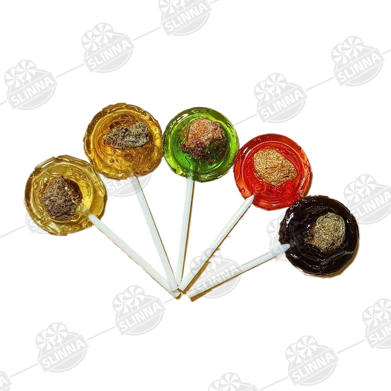 New taste sour sweet plum lollipop hard candy mini stick confection cartoon shape fruity flavor halal candy