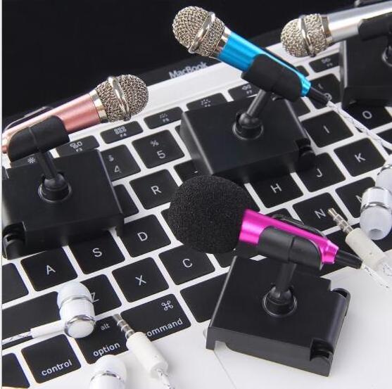 Colorful Portable Plastic Metal Karaoke Mini Microphone For Smartphone PC