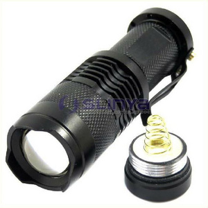 AA Battery Retractable Zoom Flashlight Q5 Torch